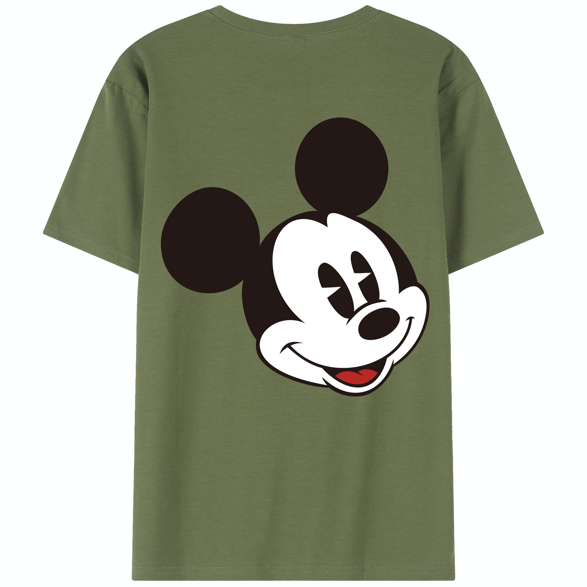 （画像用） ミッキーマウス Mickey Mouse 綿100％半袖Tシャツ（背面プリント）